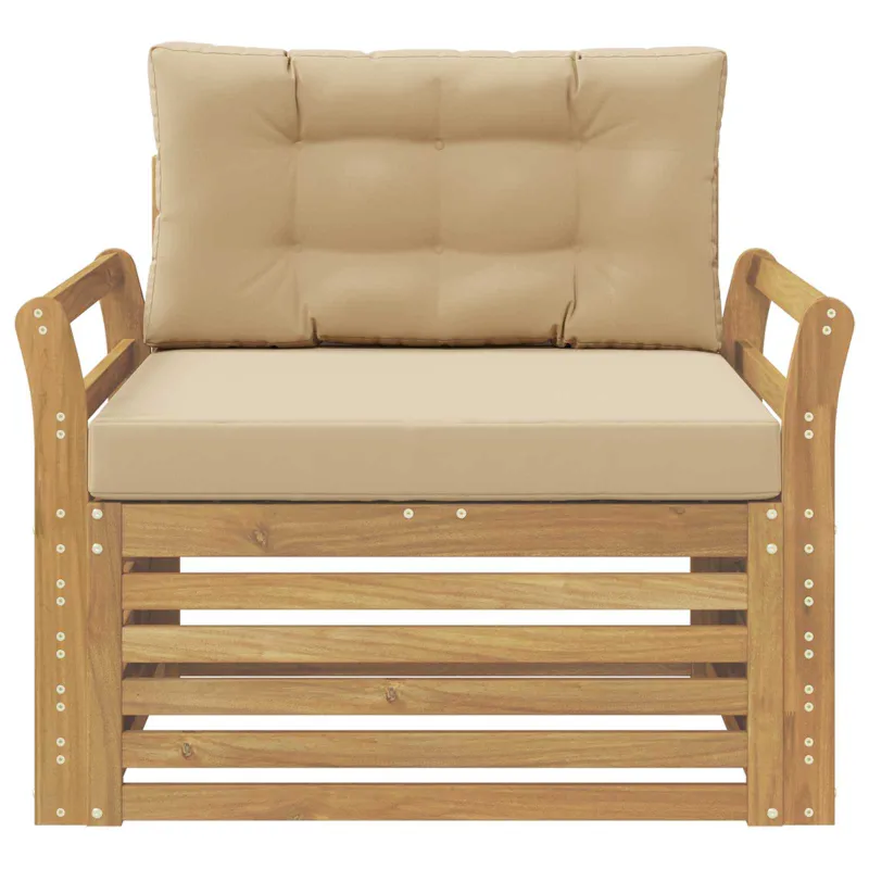 Lauko sofa Poliesteris Balta