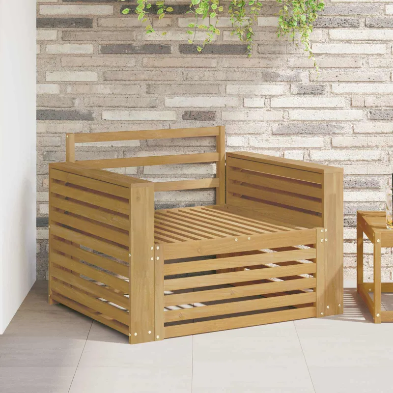 Lauko sofa Kietos akacijos mediena Balta