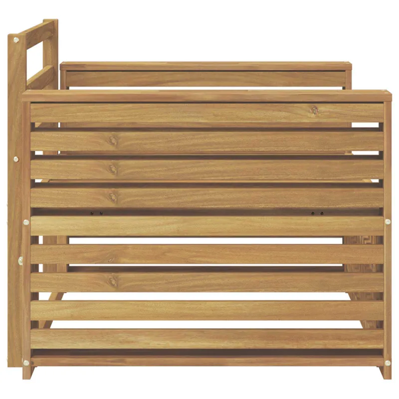 Lauko sofa Kietos akacijos mediena Balta