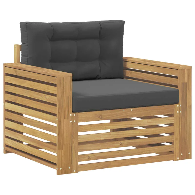 Lauko sofa Poliesteris Balta ir antracito