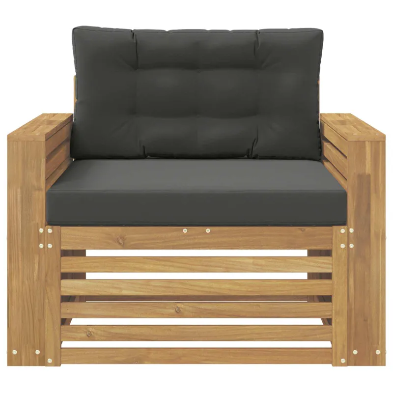 Lauko sofa Poliesteris Balta ir antracito