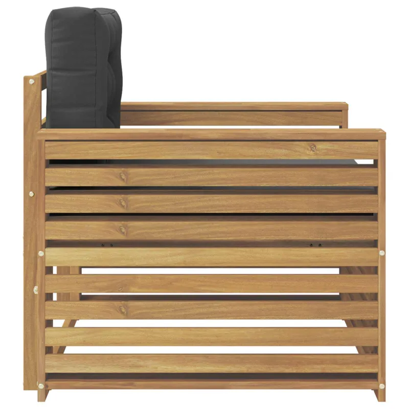 Lauko sofa Poliesteris Balta ir antracito