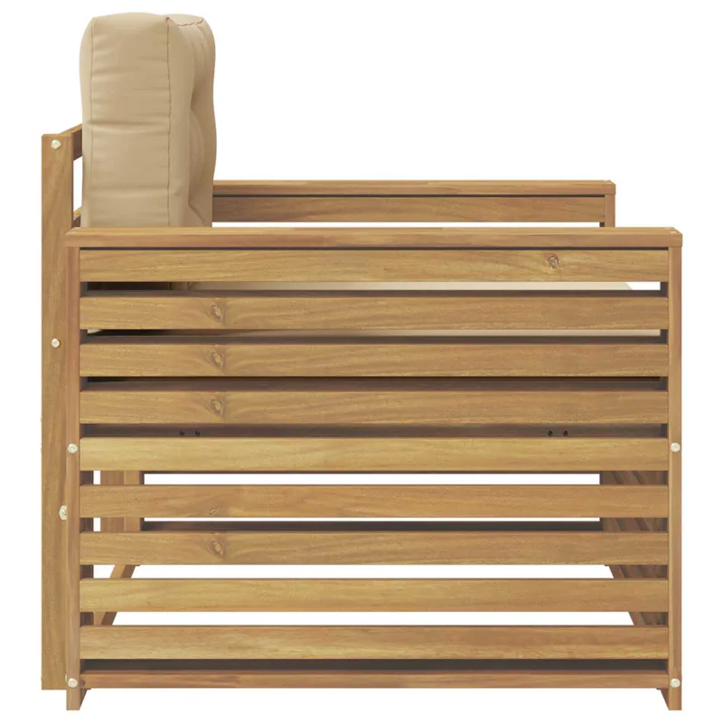 Lauko sofa Poliesteris Balta ir kreminė