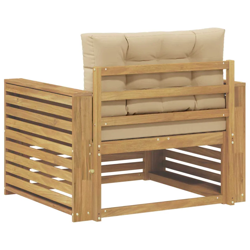 Lauko sofa Poliesteris Balta ir kreminė