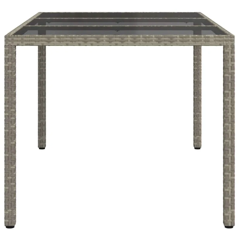 Sodo stalas Pilka 150 x 90 x 75 cm poliratanas