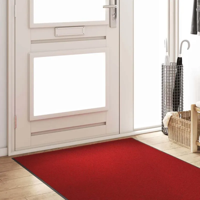 Durų kilimėlis Raudona ir Juoda 120 x 400 cm Poliamidas ir PVC