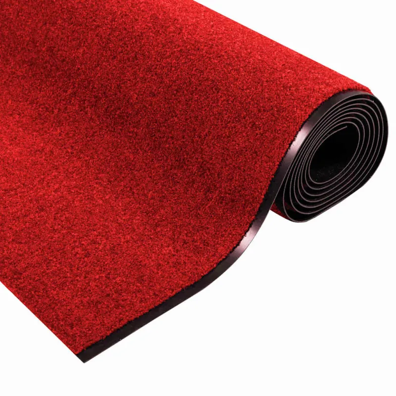 Durų kilimėlis Raudona ir Juoda 120 x 400 cm Poliamidas ir PVC