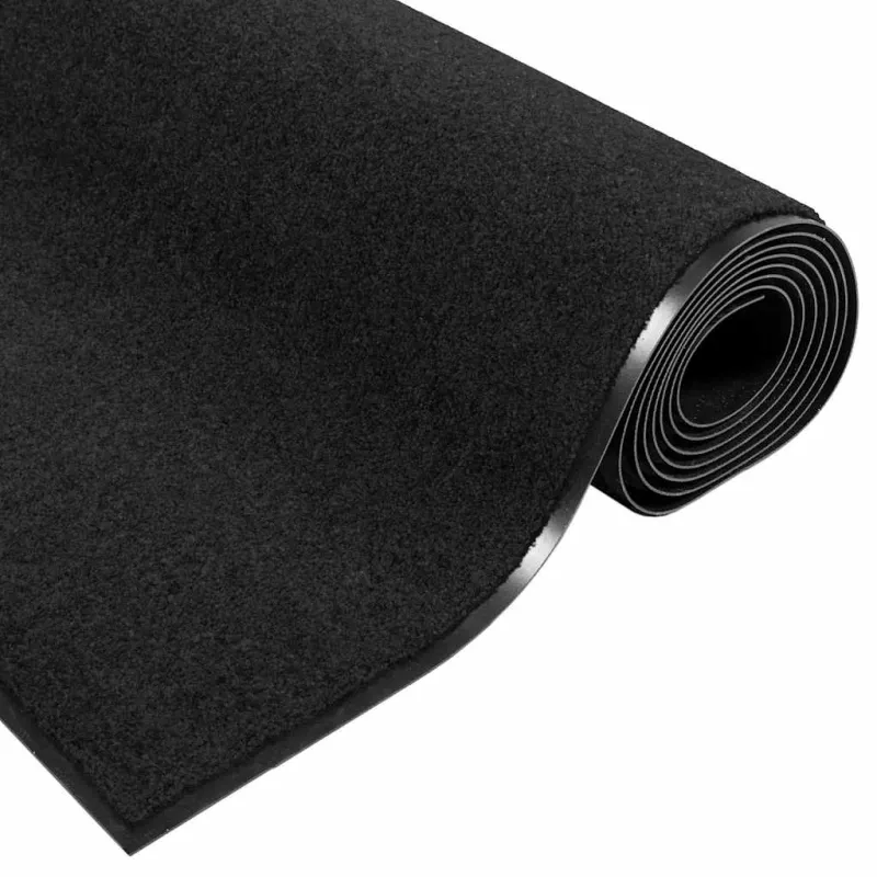Durų kilimėlis Juoda 60 x 180 cm 100% poliamidas