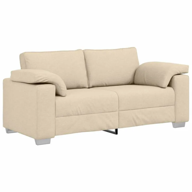 Dvivietė sofa Kreminė 180 cm audinys