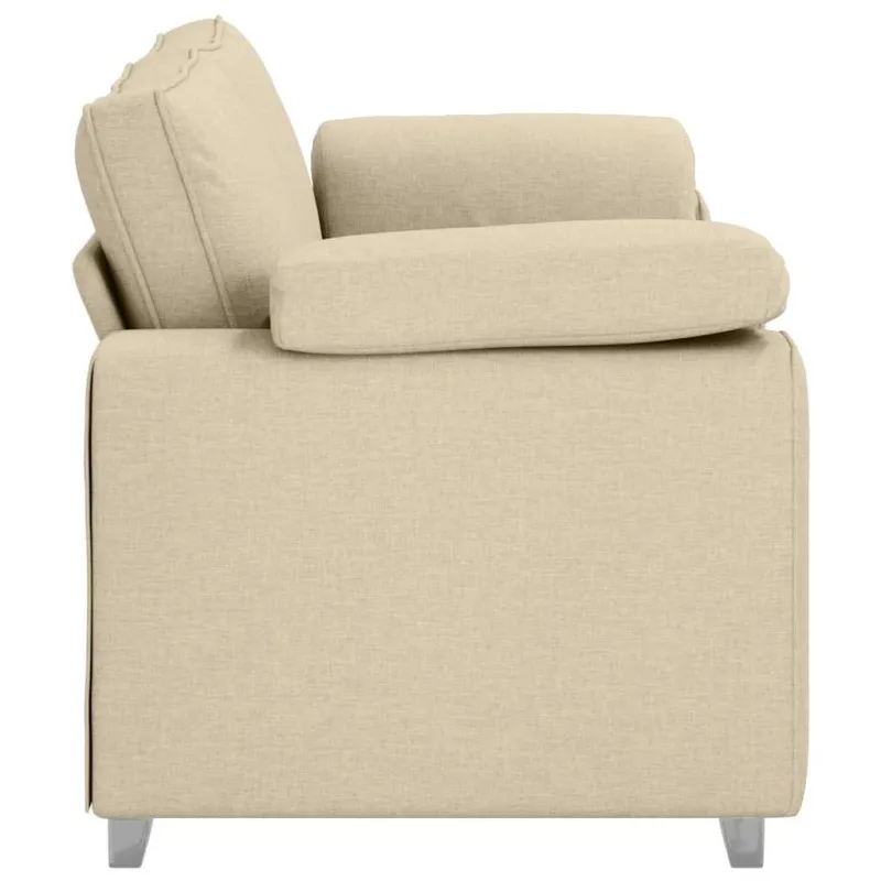 Dvivietė sofa Kreminė 180 cm audinys