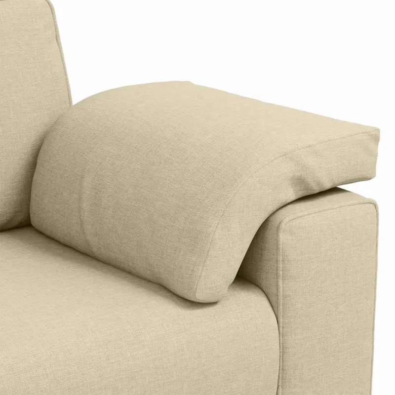 Dvivietė sofa Kreminė 180 cm audinys
