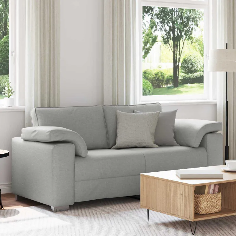 Dvivietė sofa Debesų pilka 180 cm audinys