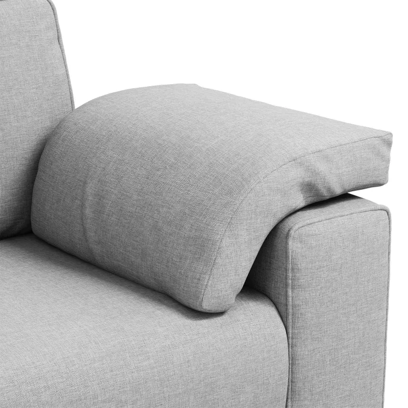 Dvivietė sofa Debesų pilka 180 cm audinys