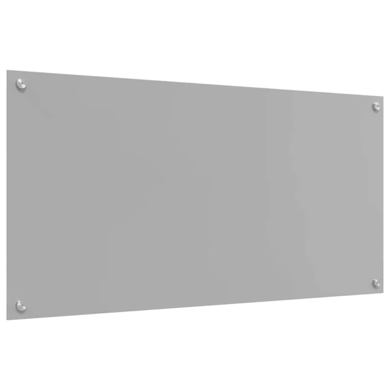 Virtuvės atbraila Šviesiai pilka 100 x 50 cm grūdintas stiklas