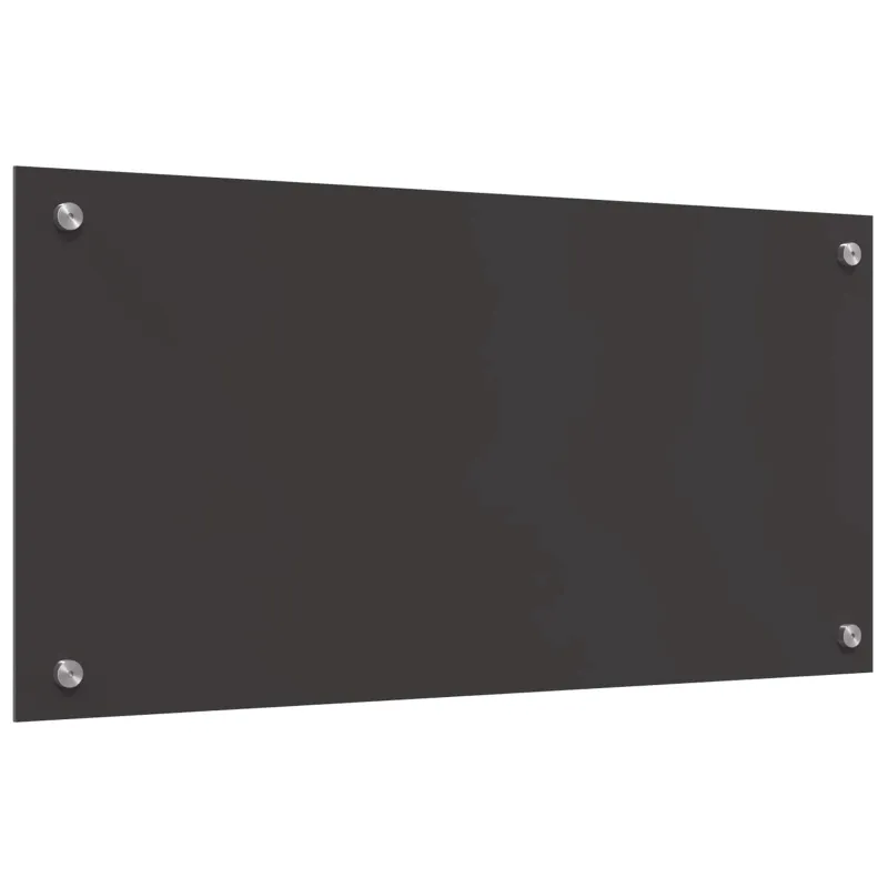 Virtuvės atbraila Tamsiai pilka 80 x 40 cm grūdintas stiklas