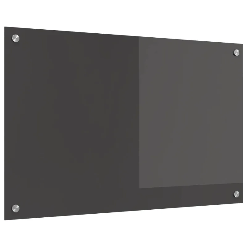Virtuvės atbraila Tamsiai pilka 80 x 50 cm grūdintas stiklas