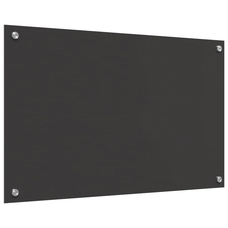 Virtuvės atbraila Tamsiai pilka 80 x 50 cm grūdintas stiklas