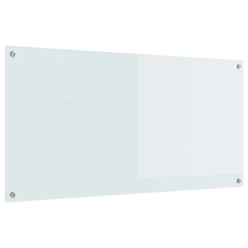 Virtuvės atbraila Balta 120 x 60 cm grūdintas stiklas