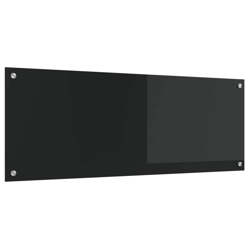 Virtuvės atbraila Juoda 110 x 40 cm grūdintas stiklas