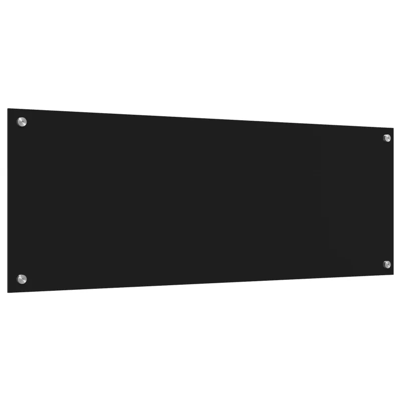 Virtuvės atbraila Juoda 110 x 40 cm grūdintas stiklas