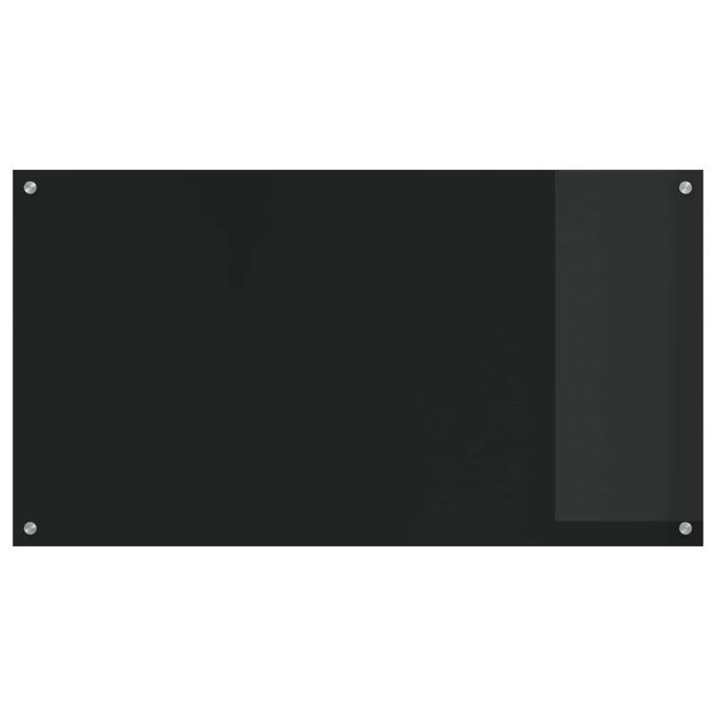 Virtuvės atbraila Juoda 110 x 60 cm grūdintas stiklas