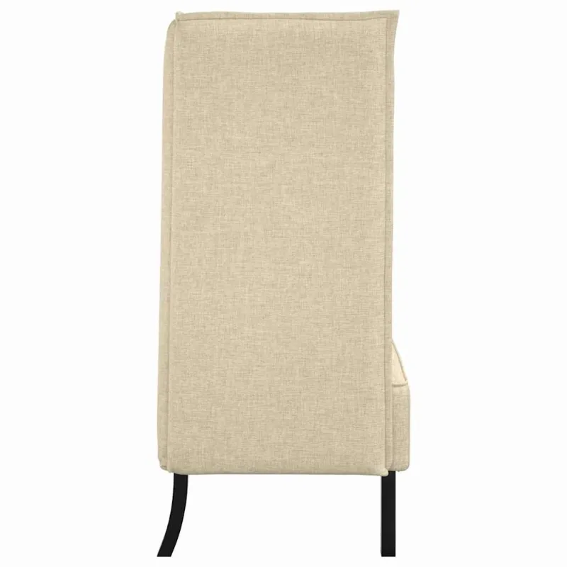Aukštos nugaros sofa 101cm Kreminė audinys