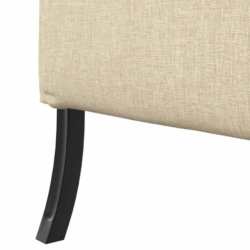 Aukštos nugaros sofa 101cm Kreminė audinys