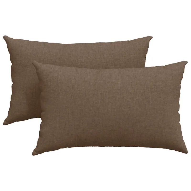 Sofa Pagalvės 2 pcs Ruda 50 x 30 cm audinys