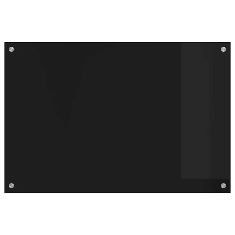 Virtuvės atbraila Juoda 90 x 60 cm grūdintas stiklas