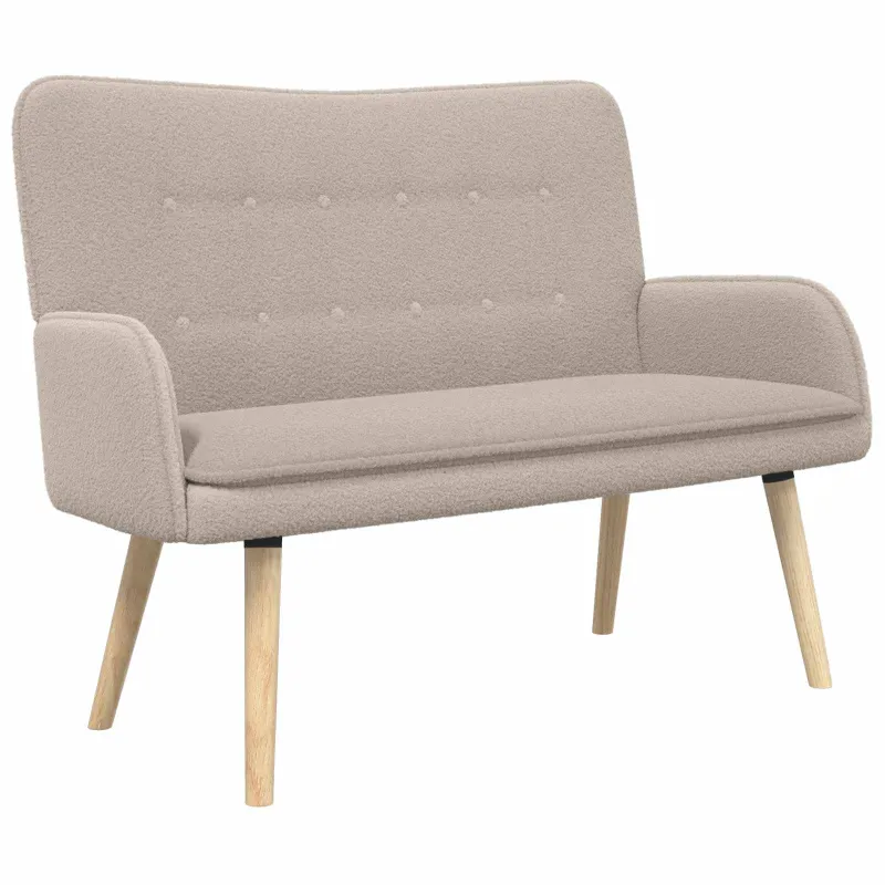 Dvitaškė sofa Šviesiai pilka 115 x 61 x 87 cm Bouclé