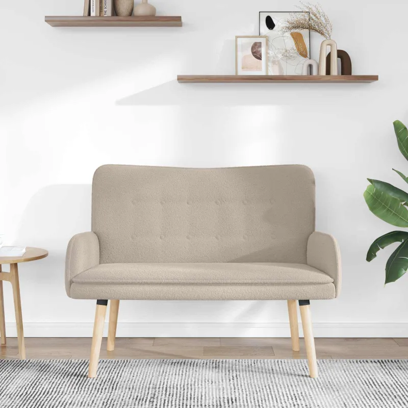 Dvitaškė sofa Šviesiai pilka 115 x 61 x 87 cm Bouclé
