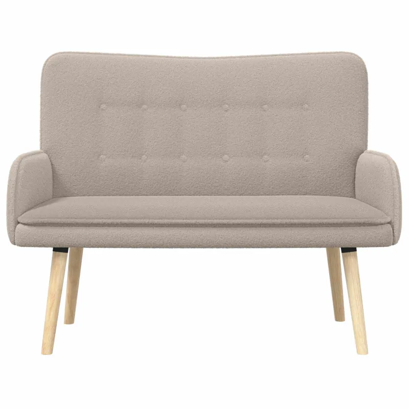 Dvitaškė sofa Šviesiai pilka 115 x 61 x 87 cm Bouclé