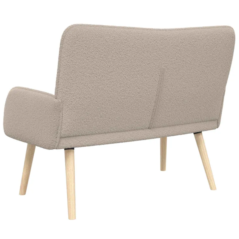 Dvitaškė sofa Šviesiai pilka 115 x 61 x 87 cm Bouclé
