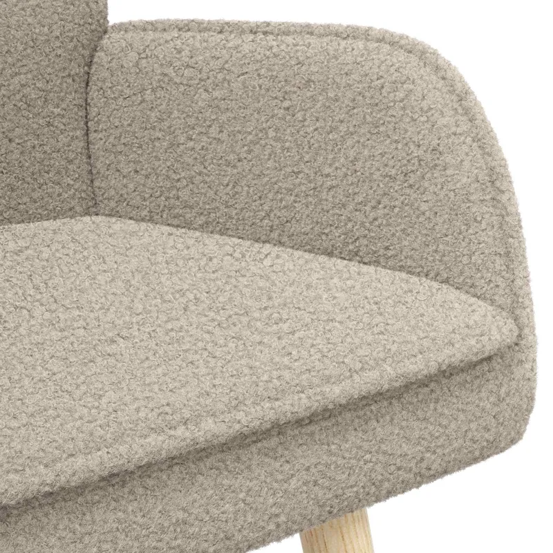 Dvitaškė sofa Šviesiai pilka 115 x 61 x 87 cm Bouclé