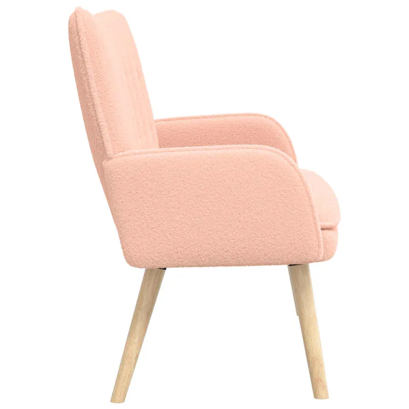 Dvitaškė sofa Rožinė 115 x 61 x 87 cm Bouclé