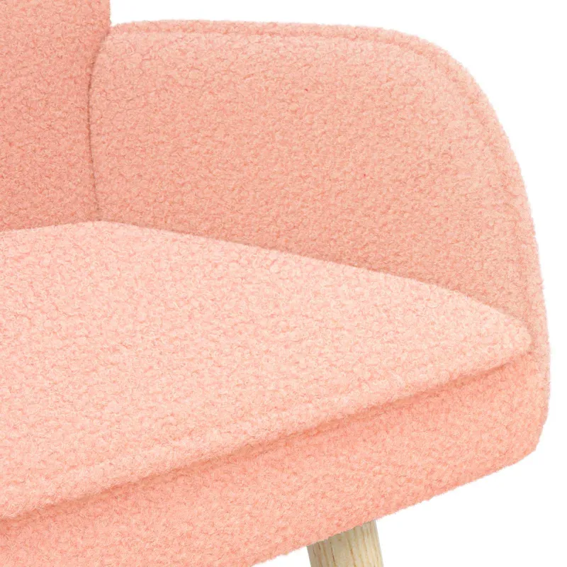 Dvitaškė sofa Rožinė 115 x 61 x 87 cm Bouclé