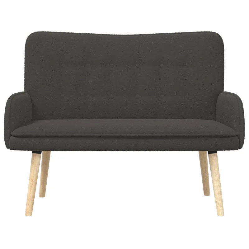 Dvitaškė sofa Tamsiai pilka 115 x 61 x 87 cm Bouclé