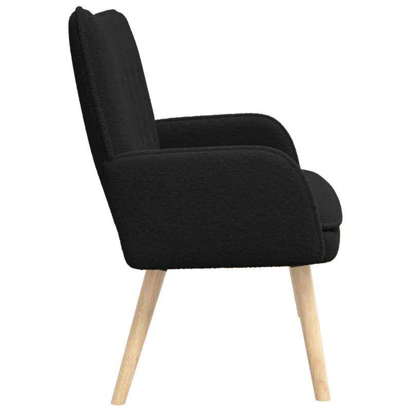 Dvitaškė sofa Juoda 115 x 61 x 87 cm Bouclé
