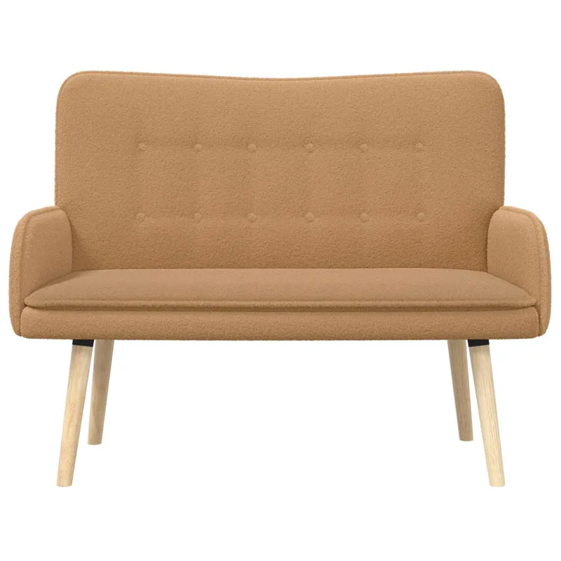 Dvitaškė sofa Smėlio 115 x 61 x 87 cm Bouclé