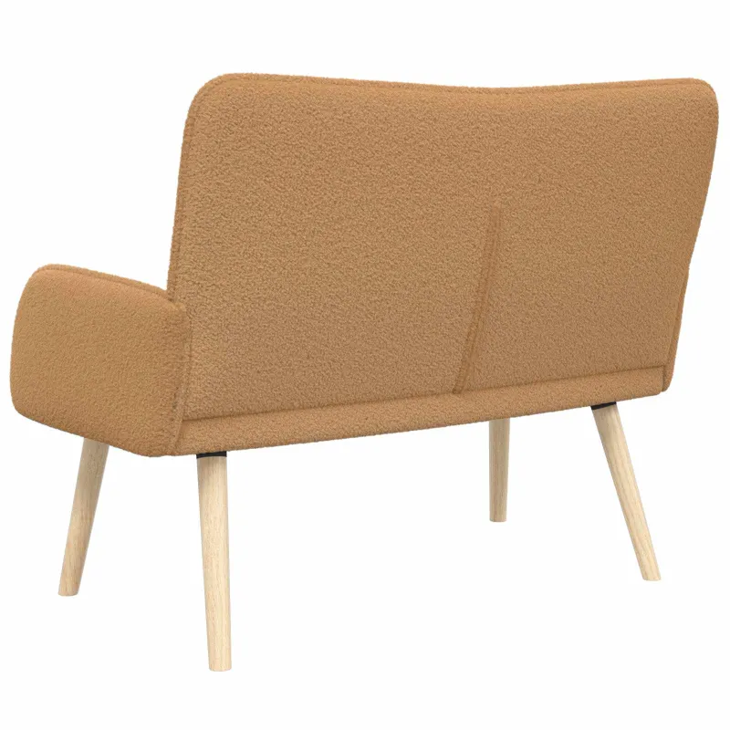 Dvitaškė sofa Smėlio 115 x 61 x 87 cm Bouclé