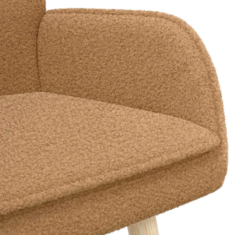 Dvitaškė sofa Smėlio 115 x 61 x 87 cm Bouclé