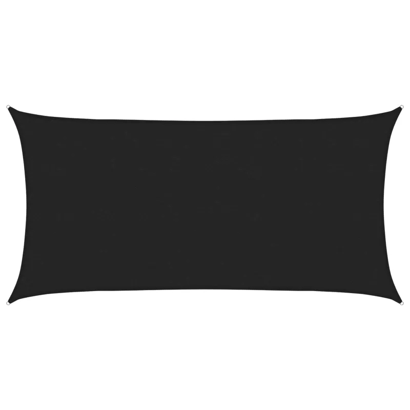Saulės šešėlio audinys Juoda 2 x 6 m HDPE