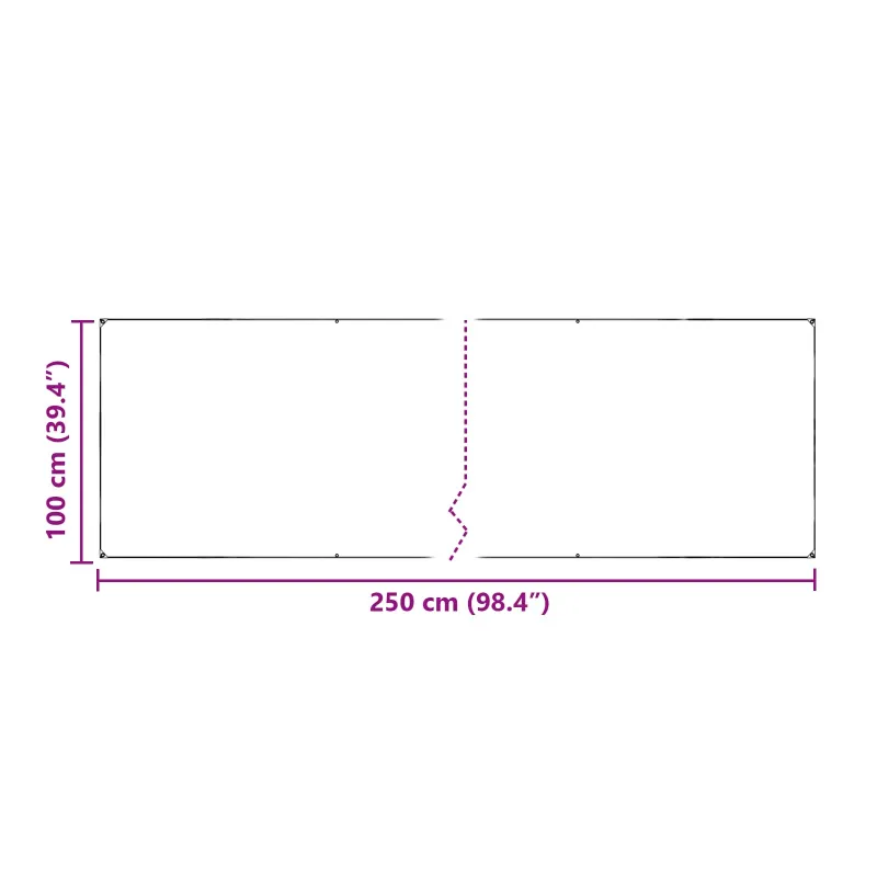 Tarpas Skaidrus 2,5 x 1 m PE