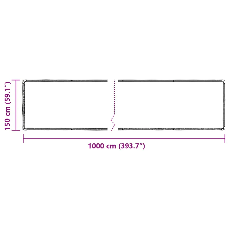 Tarpas Skaidrus 10 x 1,5 m PE