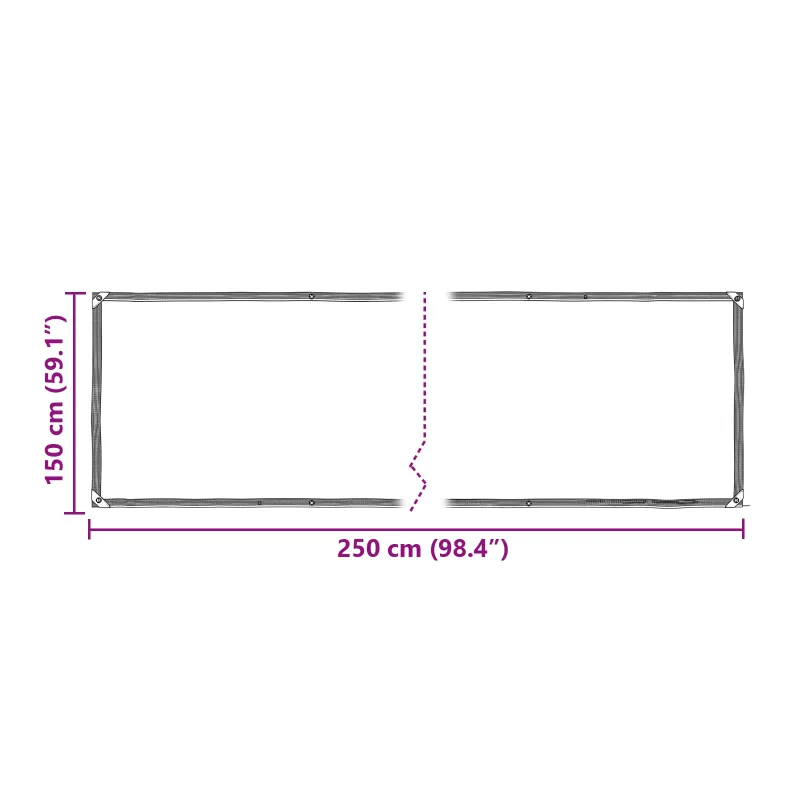Tarpas Skaidrus 2,5 x 1,5 m PE