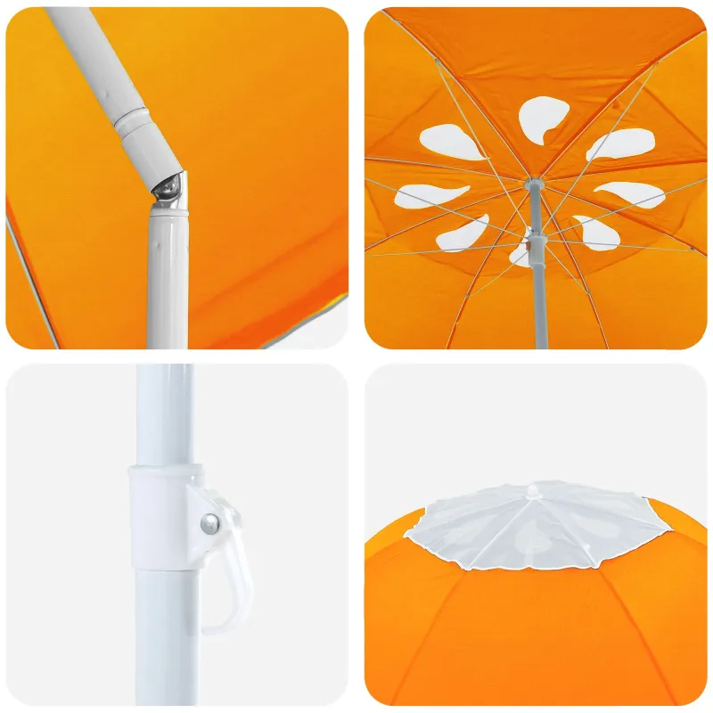 Sodo skėtis 160 cm 170T poliesteris Oranžinė