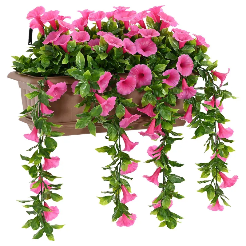 Dirbtinės gėlės Purpurinė raudona 55 x 20 x 55 cm PE ir plienas