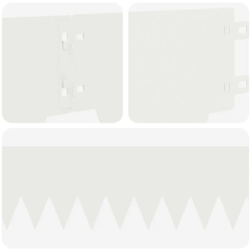 Vejo kraštas 50 pcs 103 x 15 cm metalas Balta