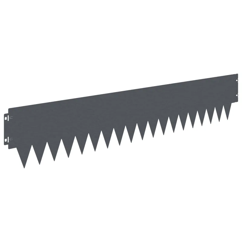 Vejo kraštas 20 pcs 103 x 20 cm metalas Antracito