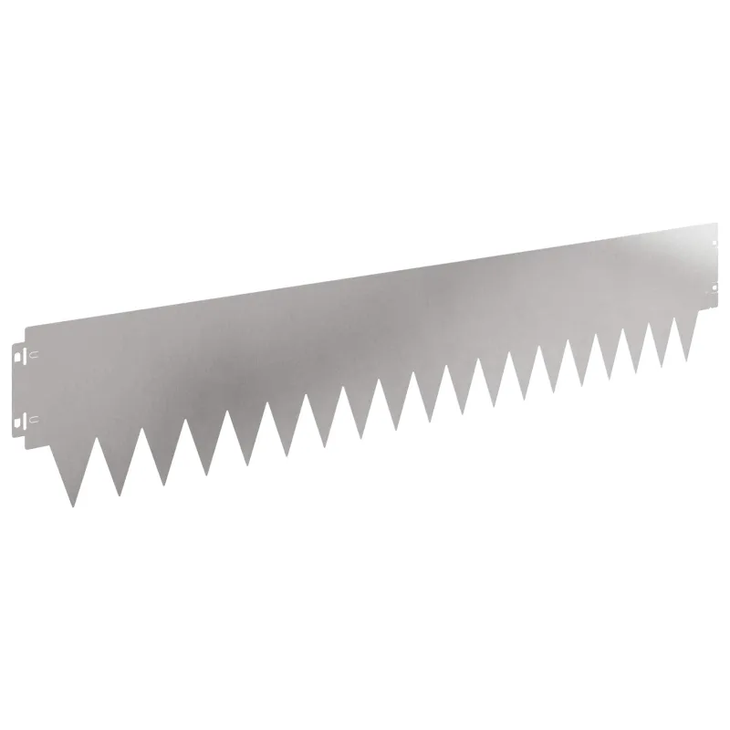 Vejo kraštas 20 pcs 103 x 20 cm metalas Sidabrinė